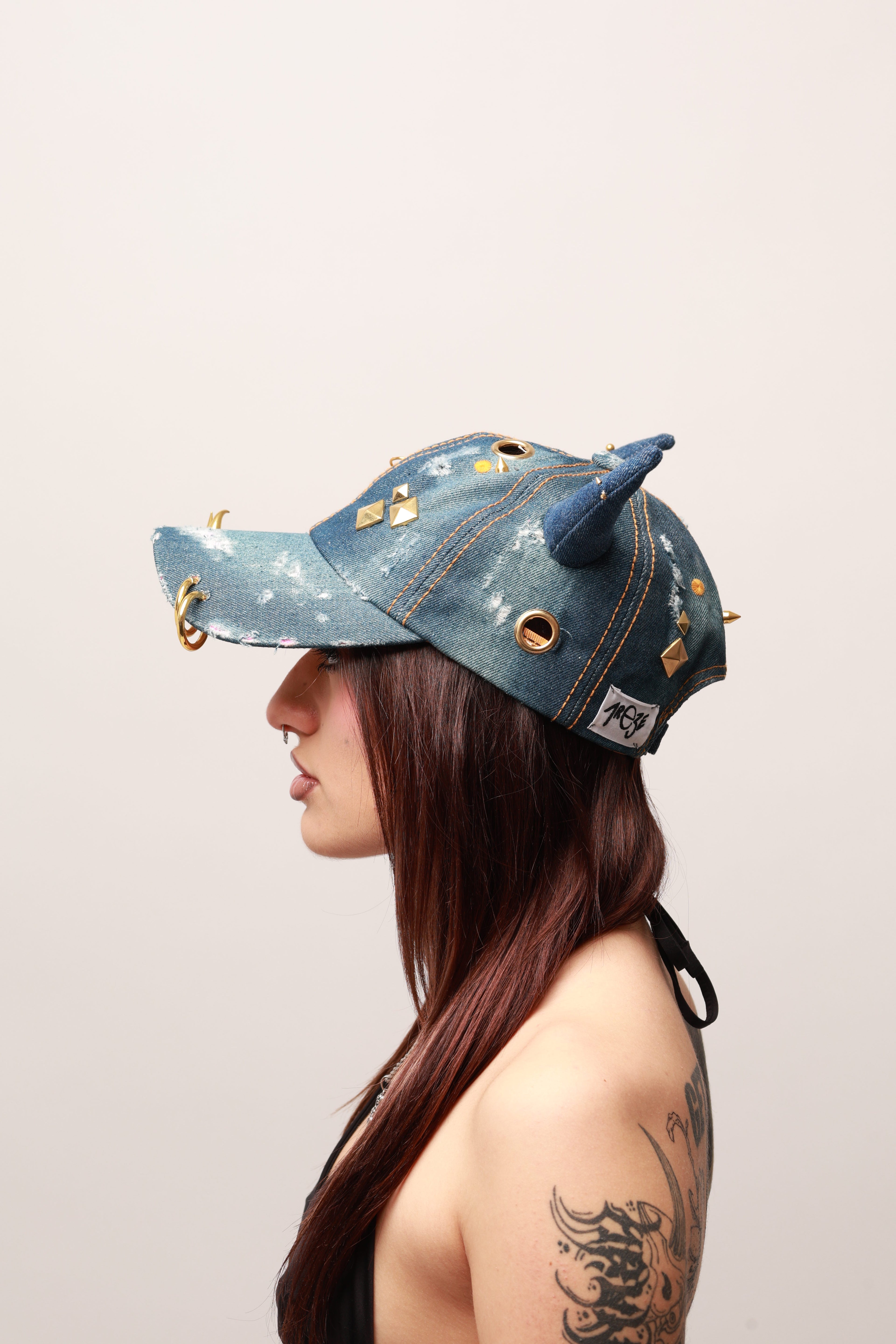 DEMON DENIM CAP - BLUE