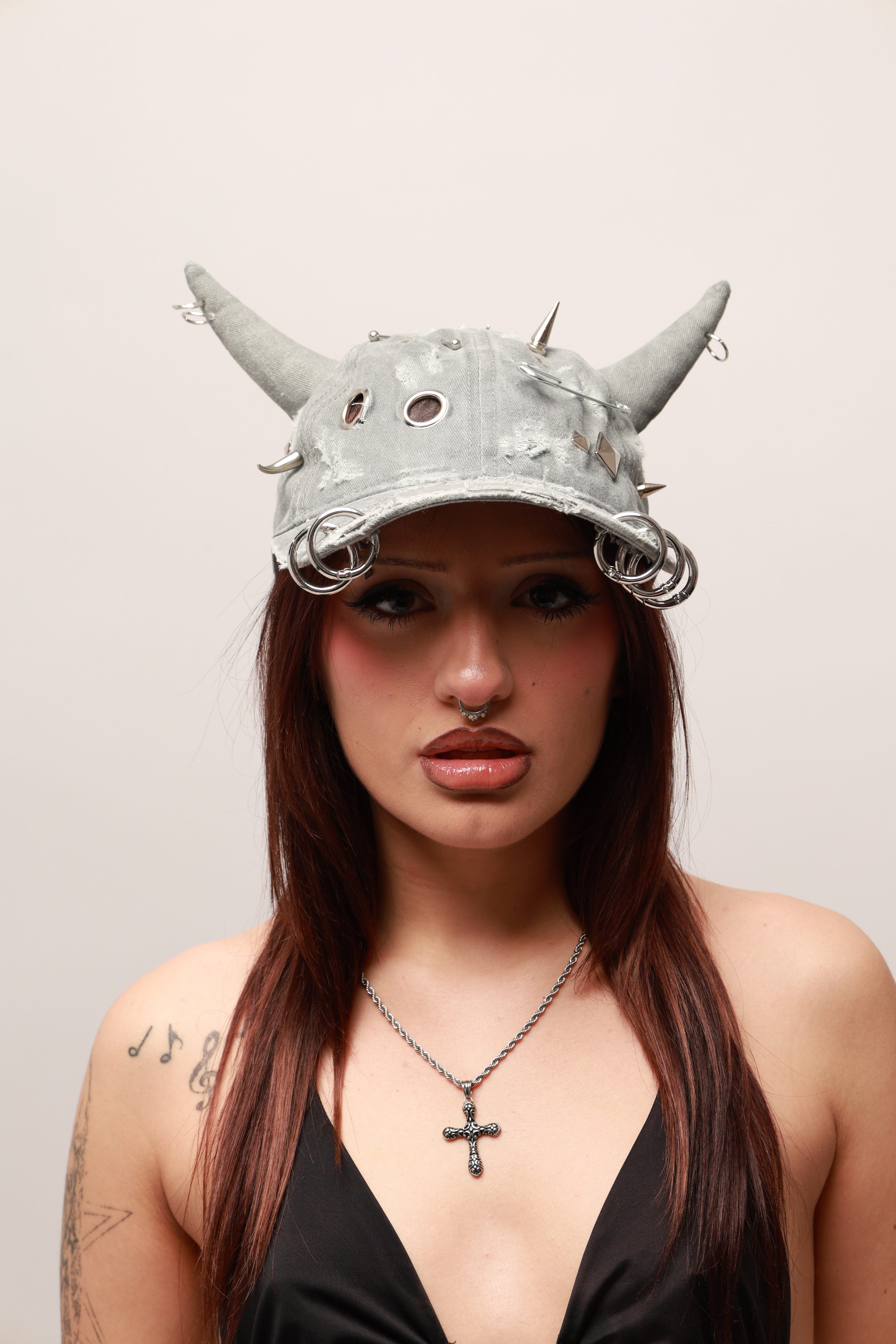 DEMON WORKER CAP - GREY