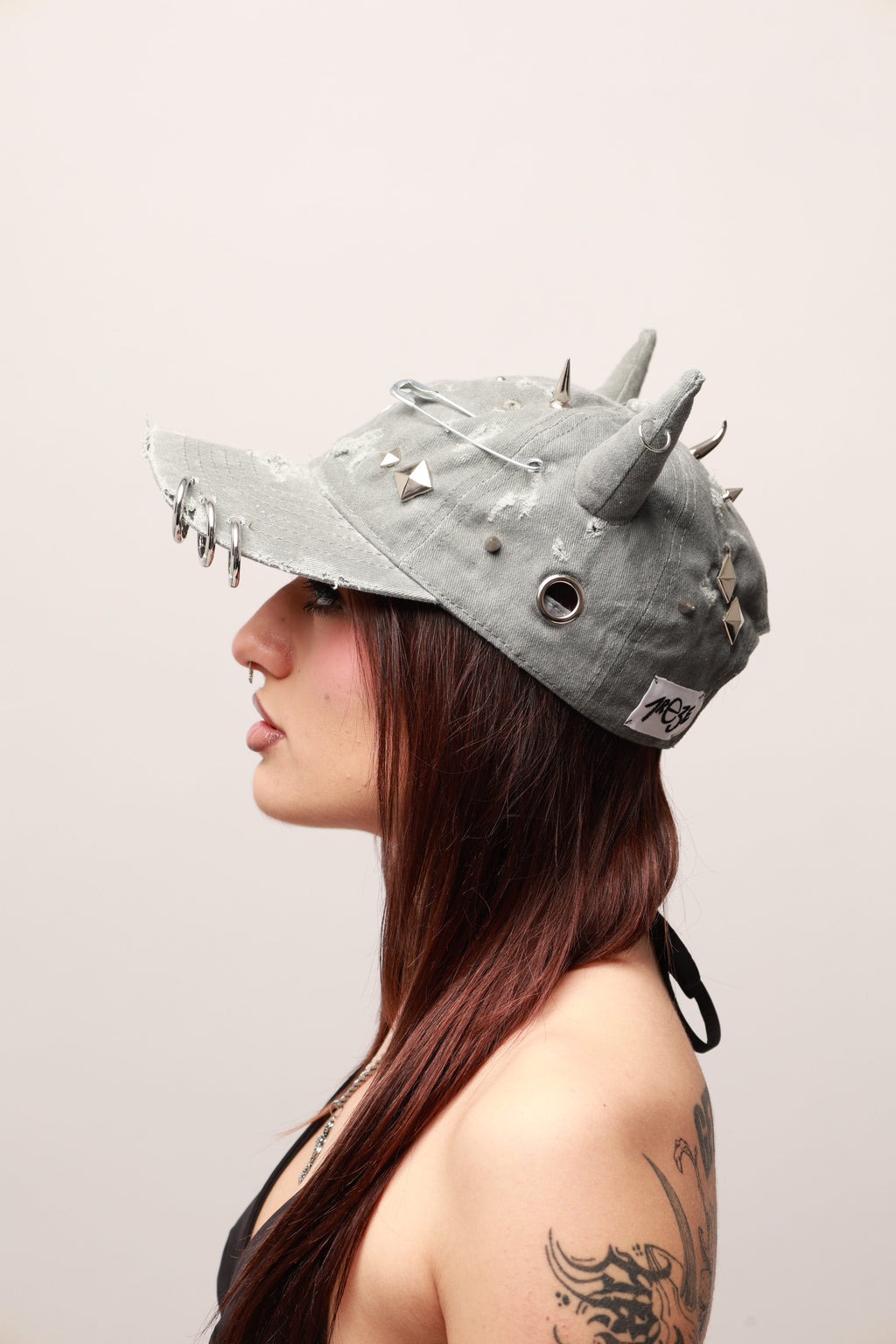 DEMON WORKER CAP - GREY
