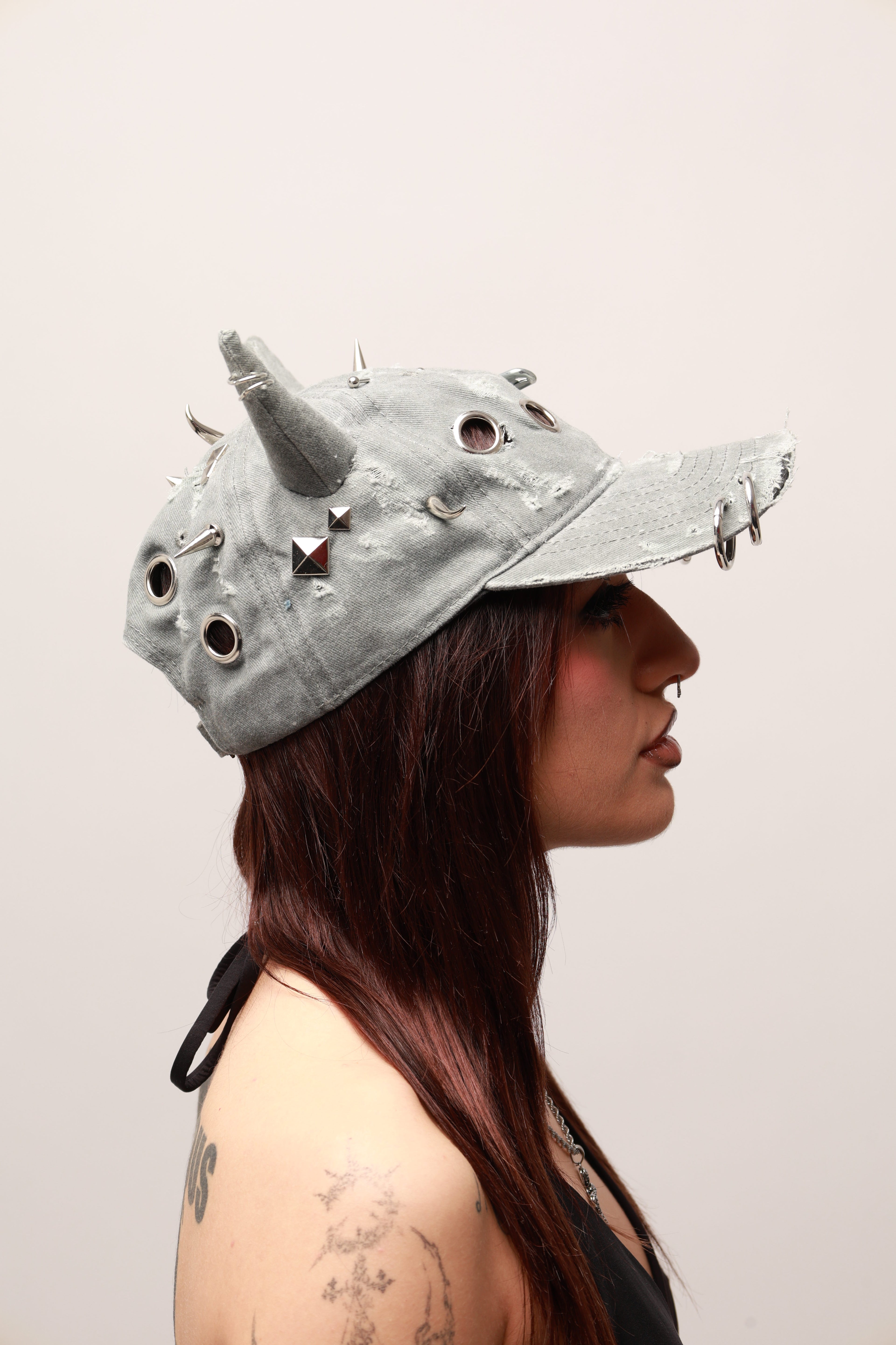 DEMON WORKER CAP - GREY