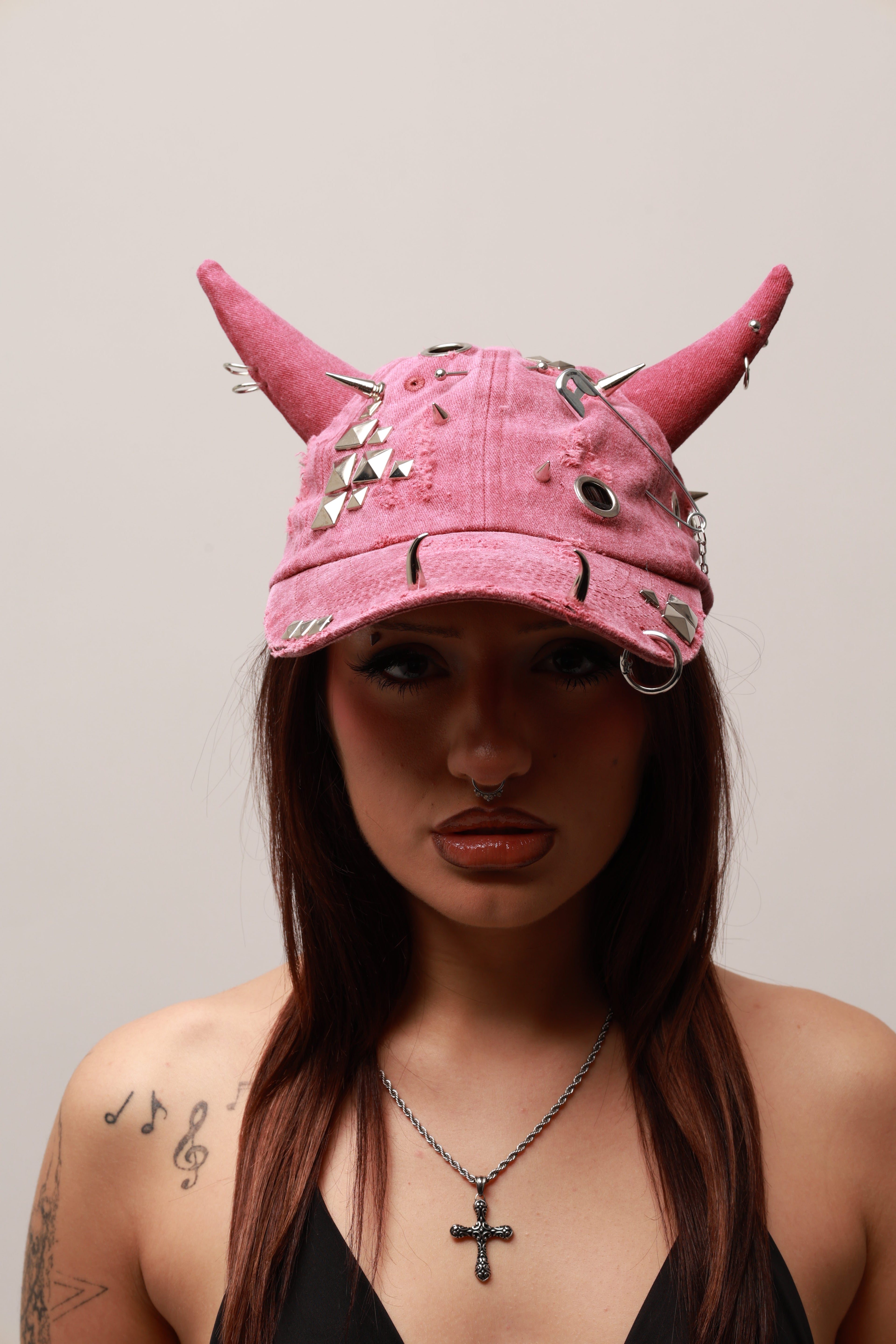 DEMON DENIM CAP - BORDEAUX