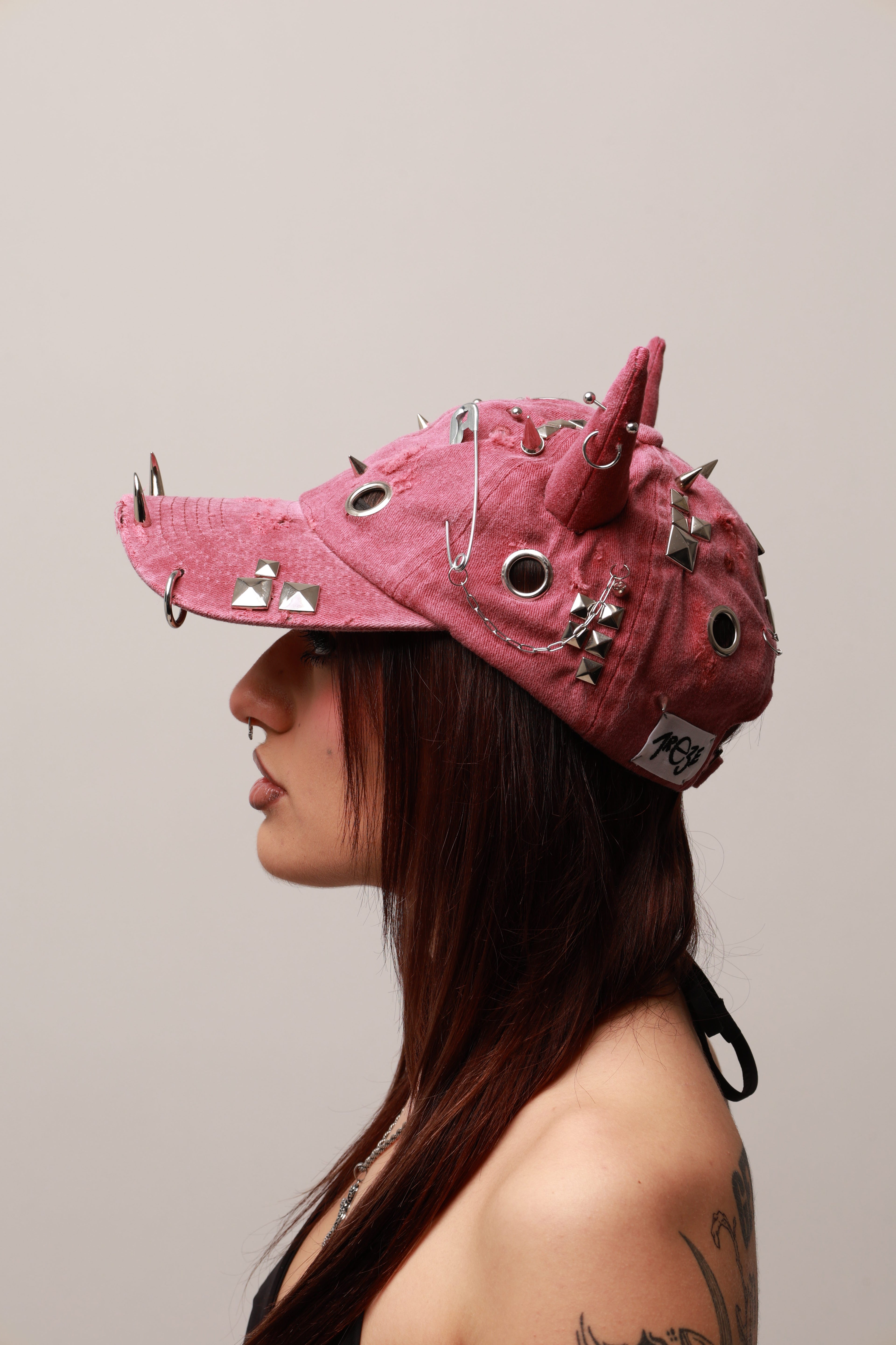 DEMON DENIM CAP - BORDEAUX