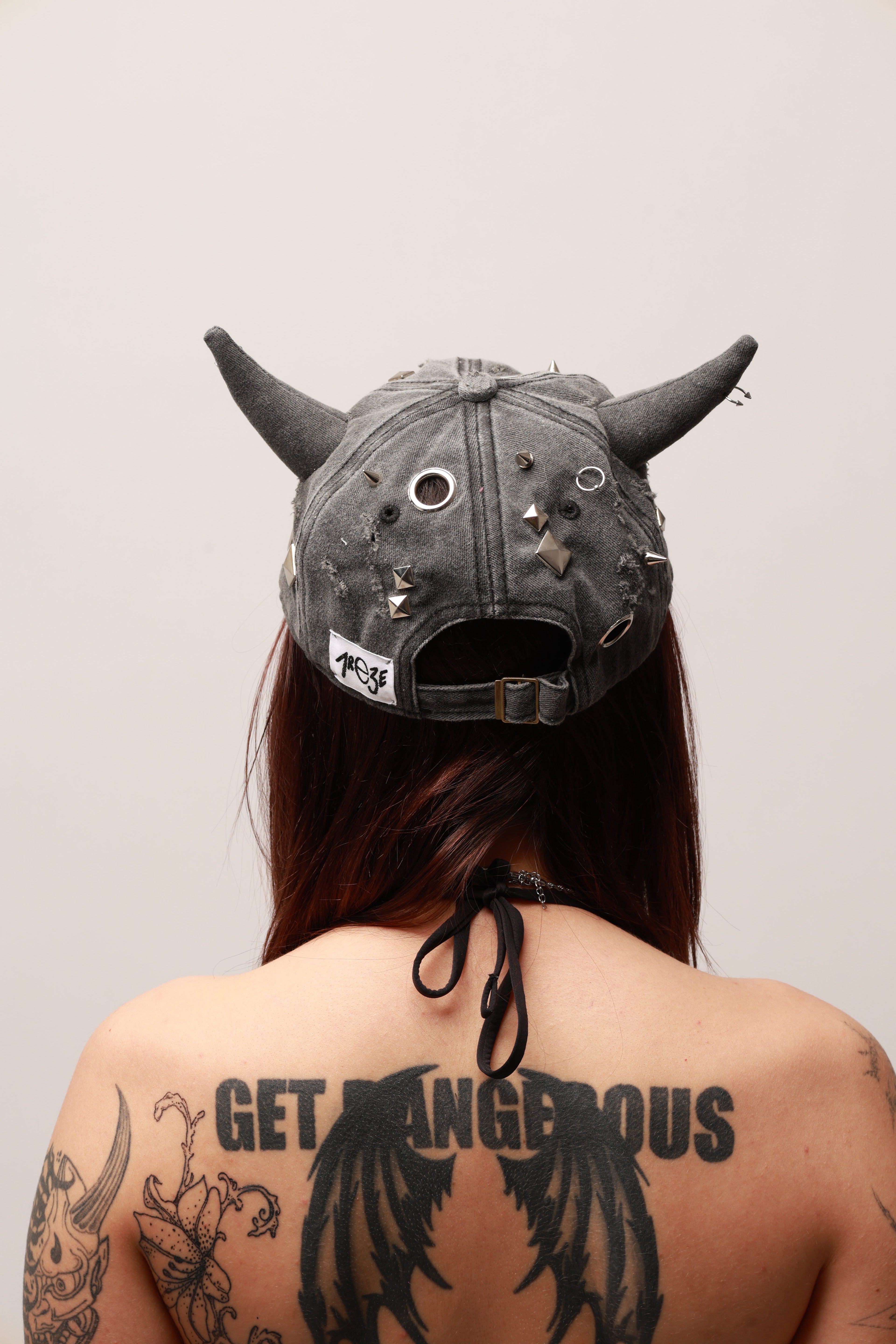 DEMON DENIM CAP  - BLACK